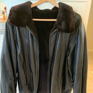 Reversible fur coat
